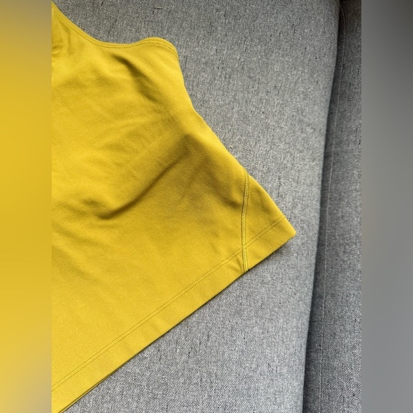 Lululemon Align Crop Tank Top Yellow Olive Size 6 - Picture 3 of 6